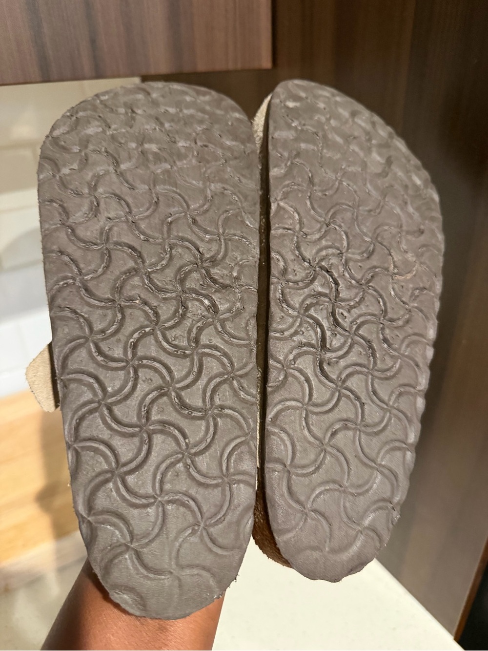 Birkenstock Boston Soft Footbed Suede Clogs Taupe 39 (Ladies 8) - Picture 4 of 7